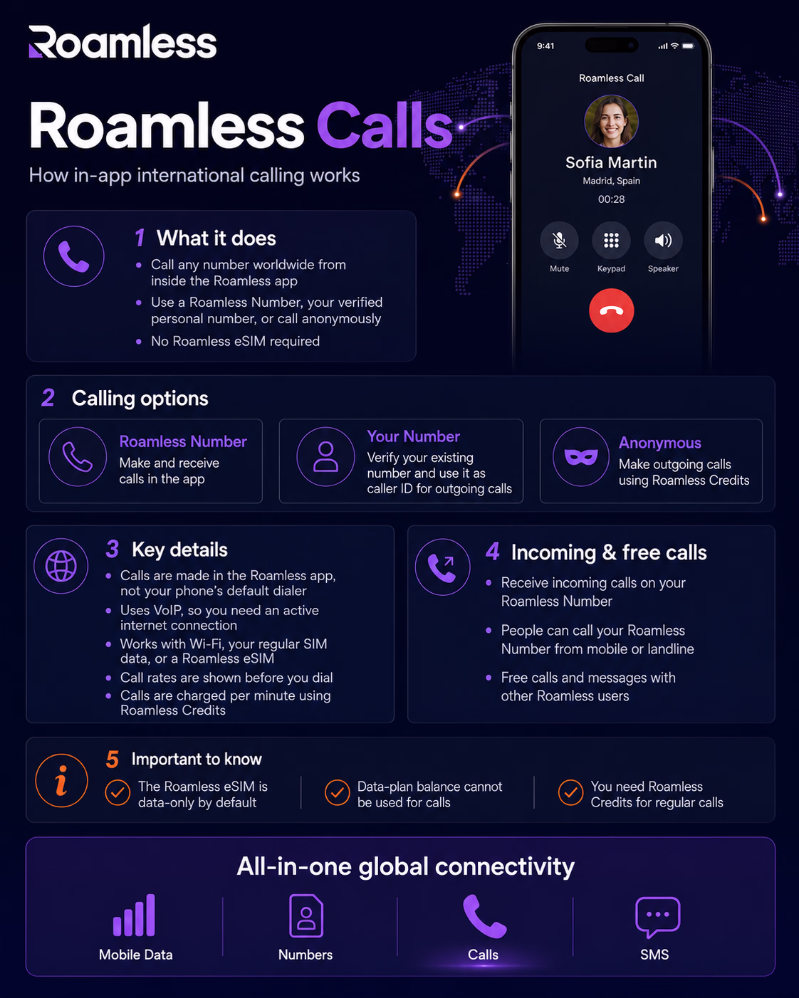 ROAMLESS CALLS