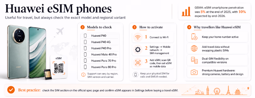 HUAWEI ESIM PHONES