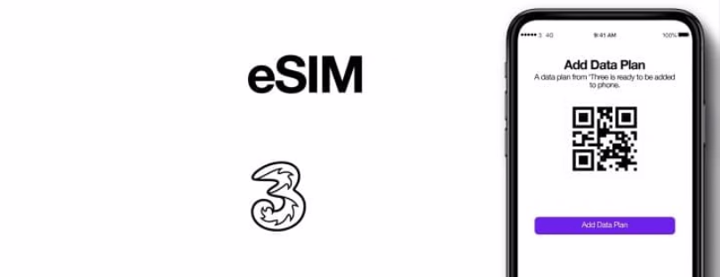three uk esim support