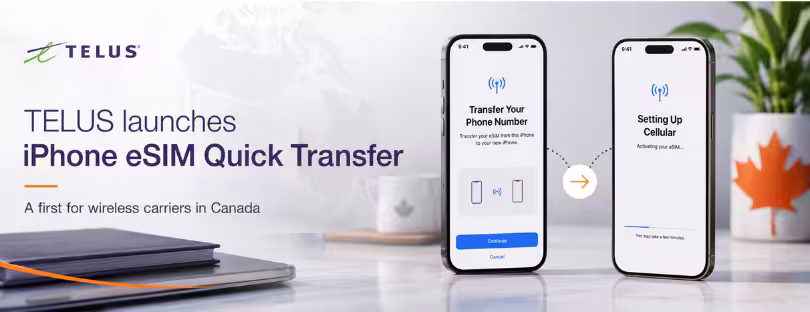 iPhone eSIM Quick Transfer Canada