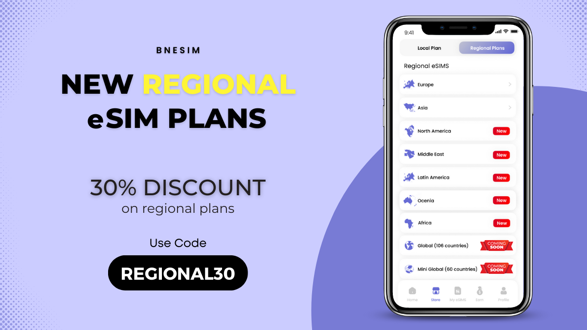 regional eSIM plans