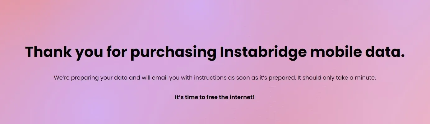 instabridge esim purchase