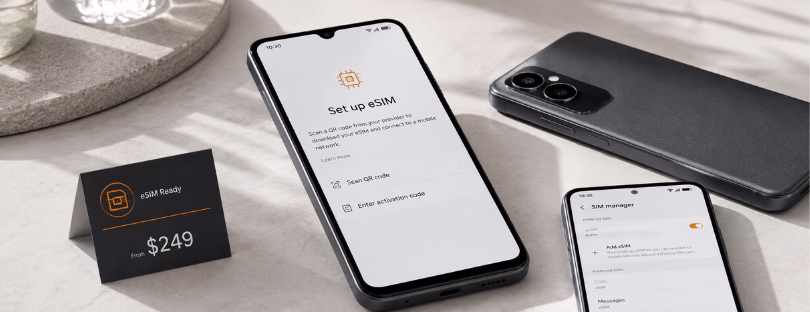 BUDGET ESIM PHONES