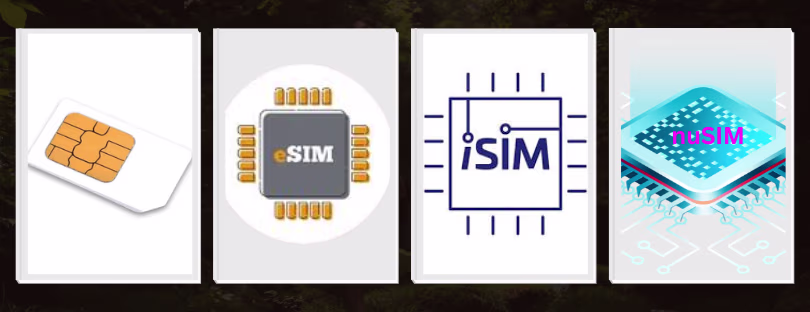 SIM vs eSIM vs iSIM vs nuSIM