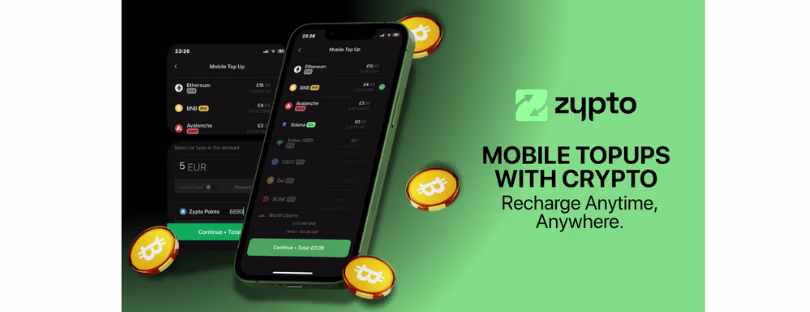 Zypto crypto top-up