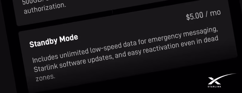 starlink standby mode
