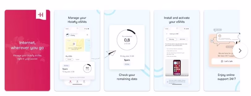 Holafly eSIM app