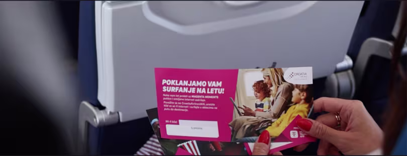 Hrvatski Telekom free in-flight Wi-Fi