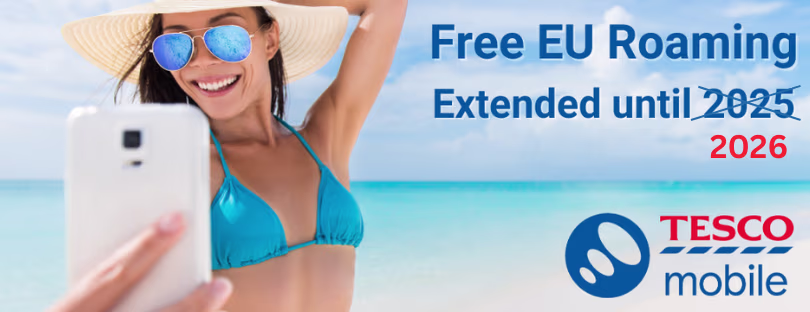 Tesco Mobile free roaming
