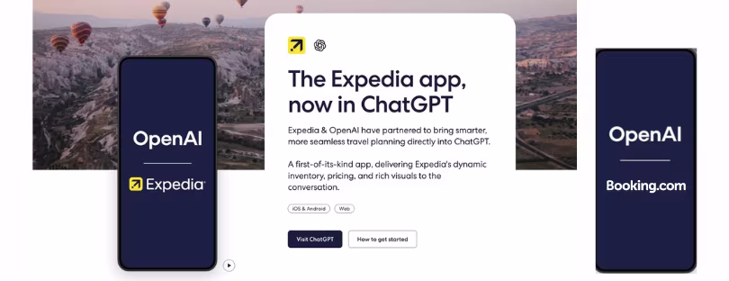 ChatGPT travel apps