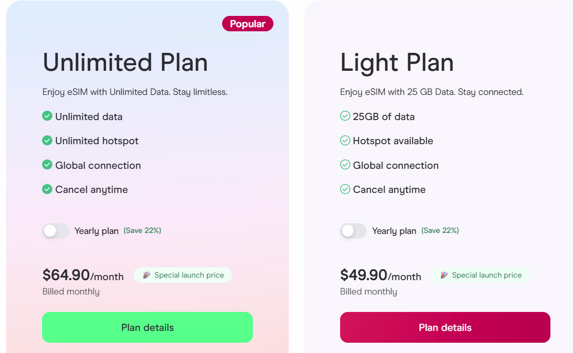 holafly global plans