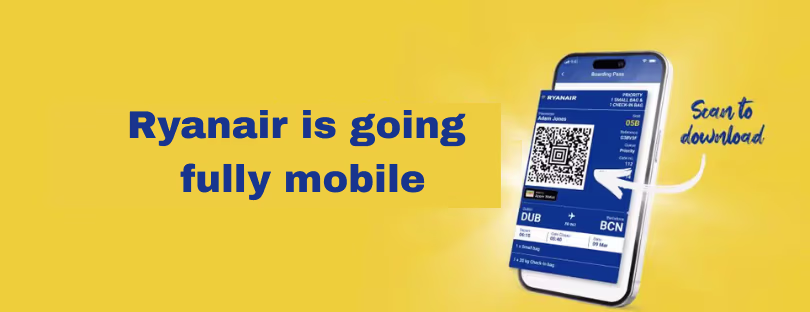 Ryanair paper boarding pass