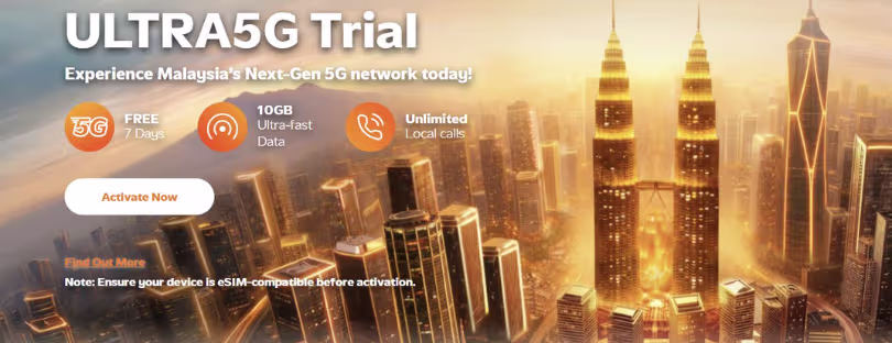 u mobile 5g trial esim malaysia