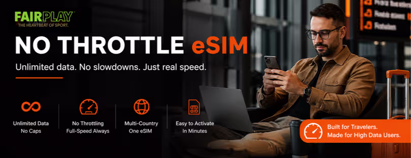 no throttle esim