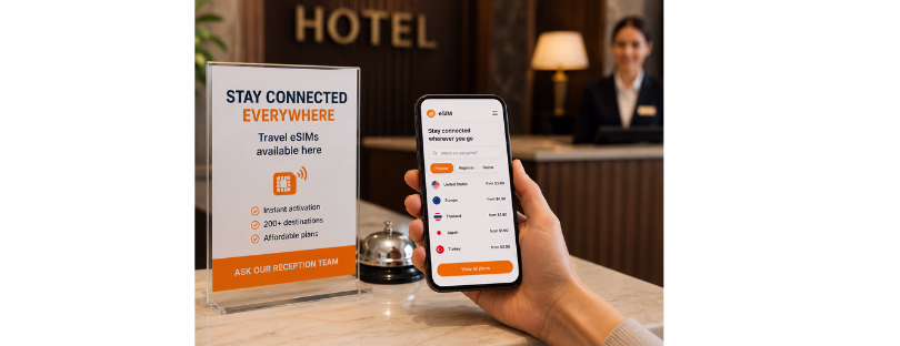 embedded eSIM for travel platforms
