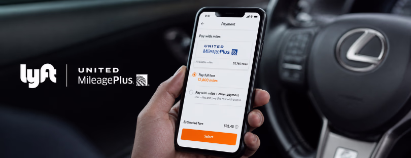 pay Lyft with United miles
