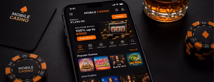 mobile casino UX design