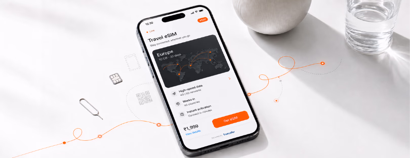 Truecaller Telna travel eSIM