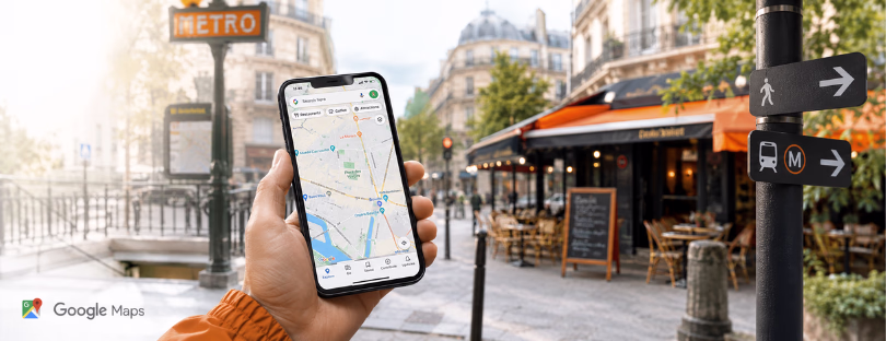 Google Maps travel planning